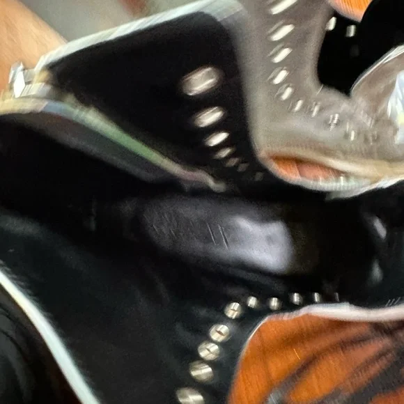 Current mood butterfly boots rave festival fairy wing holographic holiday silver - Picture 10 of 11